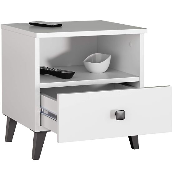 MOBI K-01 FEHÉR FEKETE KOMÓD