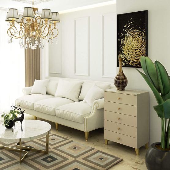 MOBI K-05 KOMÓD KASMÍR ARANY