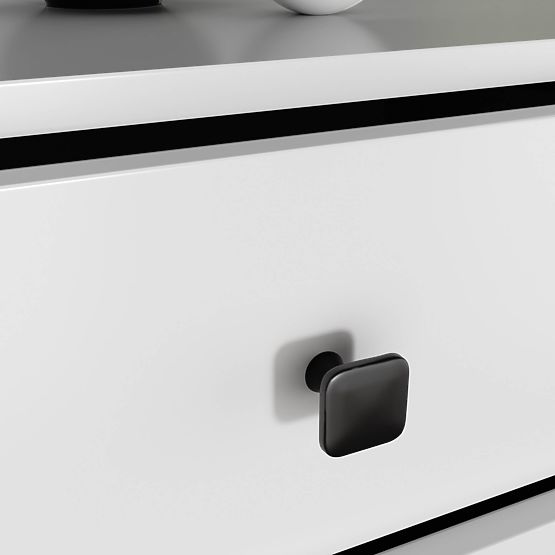 MOBI K-06 KOMÓD FEHÉR FEKETE