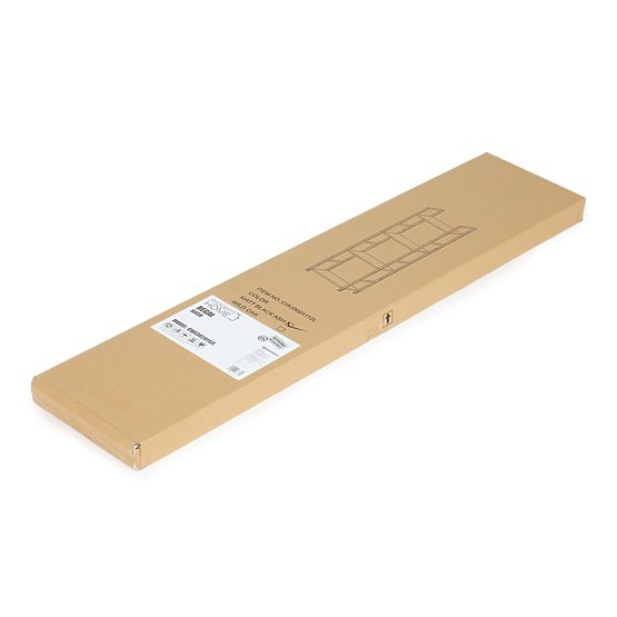 Modern fa polc fém kerettel LOFT 4 polc fekete