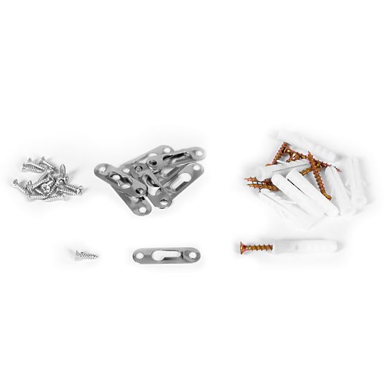 Modern függő polc 8 polccal, fehér