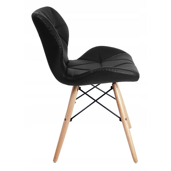 Modern kárpitozott MURET szék fekete