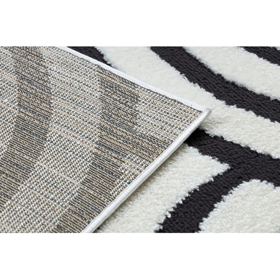 Modern szőnyeg MODE 8629 kagyló krém / fekete