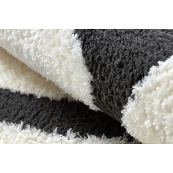 Modern szőnyeg MODE 8631 geometrikus krém / fekete