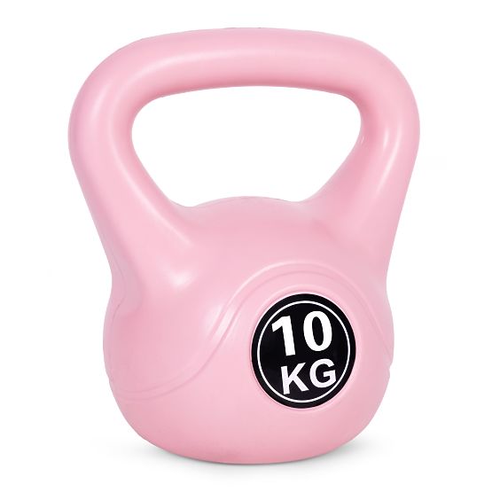 ModernHome rózsaszín 10 kg-os kettlebell edzéshez