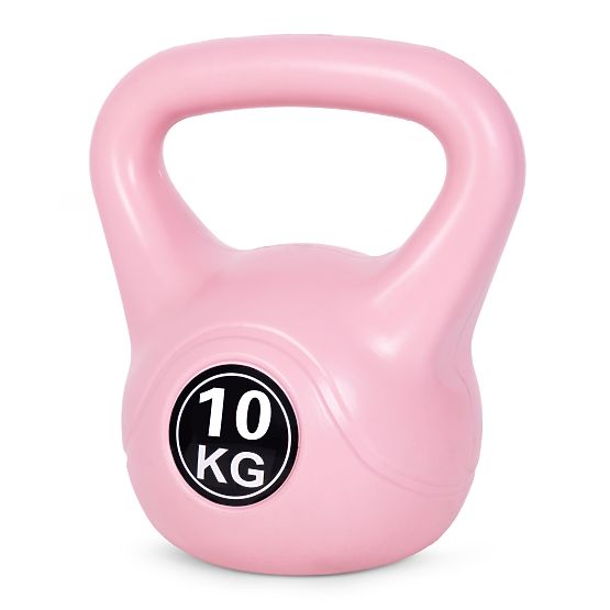 ModernHome rózsaszín 10 kg-os kettlebell edzéshez