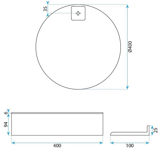 Molly 40 cm-es Szürke Mosdós Fürdőszobabútor Készlet