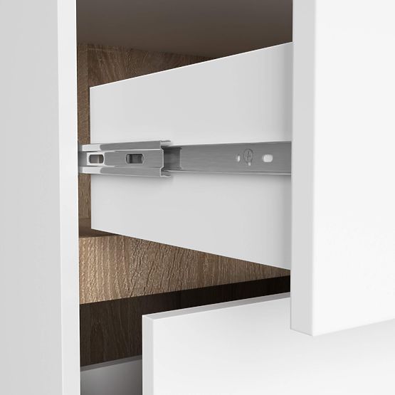 MOSDÓ ALATTI SZEKRÉNY FÚRATOKKAL VAMI W90 UM 2SZ 2P FEHÉR / SONOMA TÖLGY