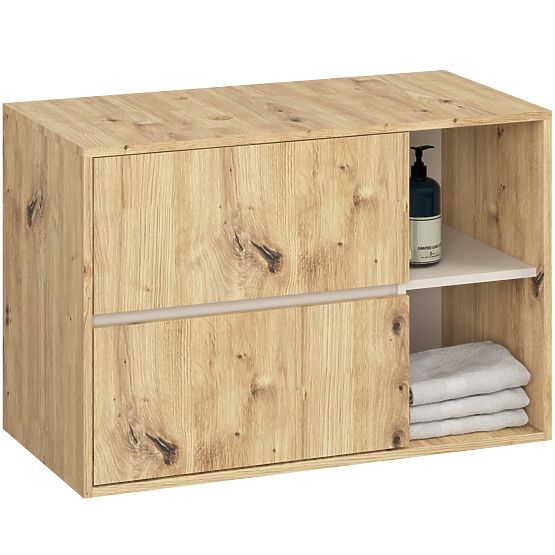 MOSDÓ ALATTI SZEKRÉNY NYÍLÁSOKKAL VAMI W90 UM 2SZ 2P ARTISAN TÖLGY / KASMÍR