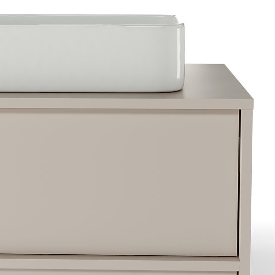 Mossy mosdó alatti szekrény, 80 cm, kasmír