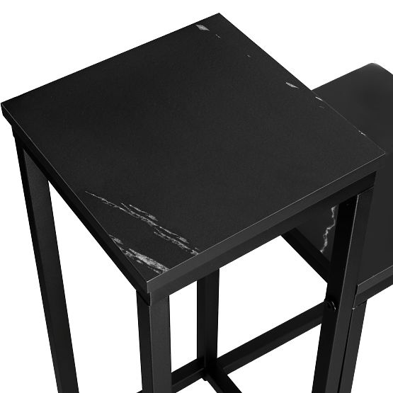 Munir virágtartó fekete márvány