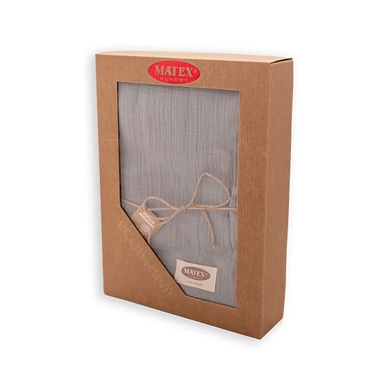 Muslin ágytakaró 210x240 sötétszürke