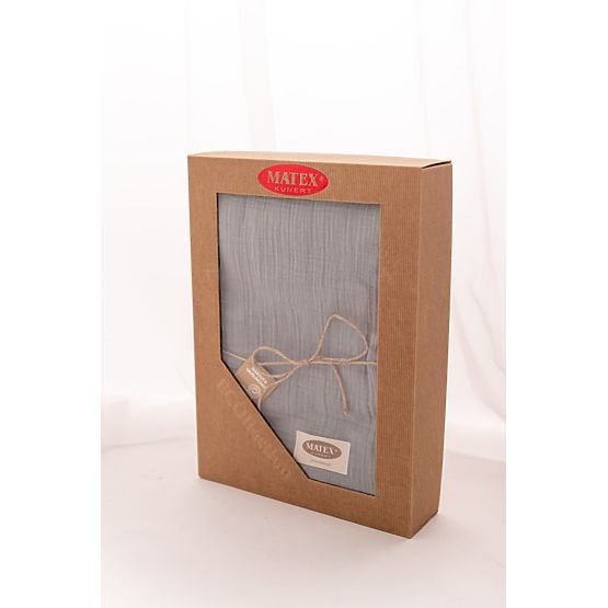 Muslin ágytakaró 210x240 sötétszürke