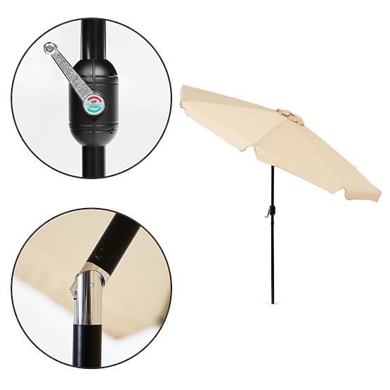 Nagy kerti napernyő 3m ferde kurblival bézs