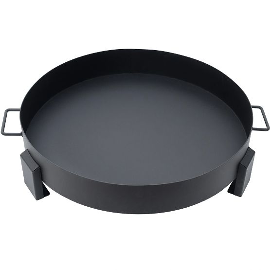 Nagy, masszív kerti öntöttvas tűzrakóhely 60 cm fogantyúkkal, ideális tábortűzhöz