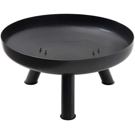 Nagy, masszív öntöttvas kerti tűzrakóhely 60 cm táborozáshoz
