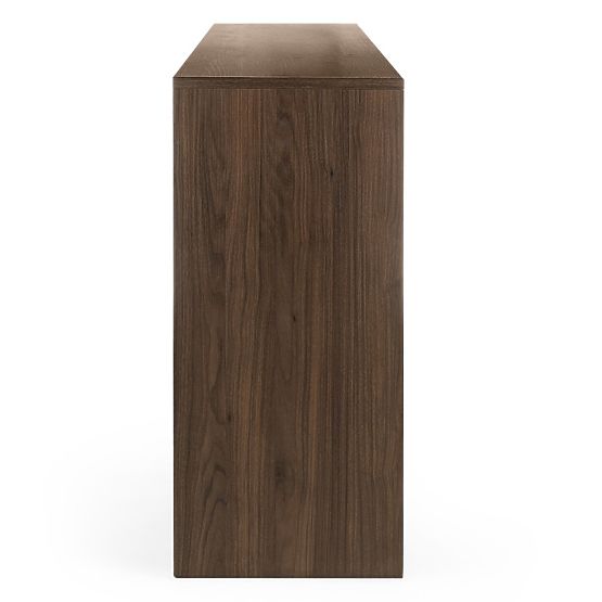 Négyrészes Moku komód villa dió, lekerekített elülső felületek