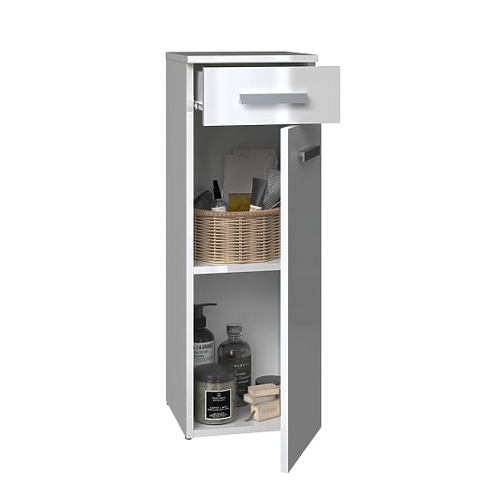 Nel V DS fürdőszobai szekrény FEHÉR FÉNYES