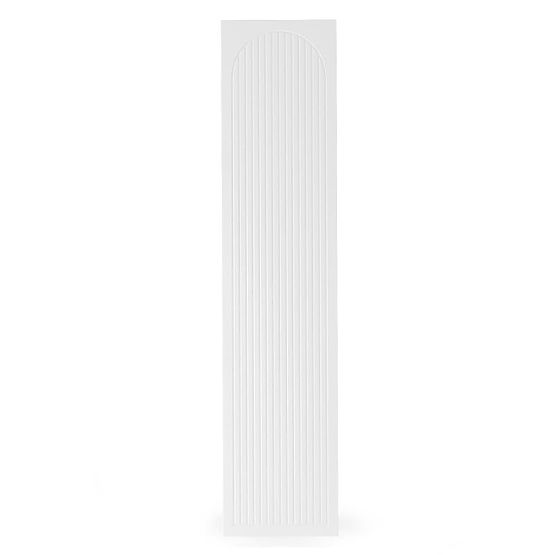 Neroli szekrényajtó, 45,6 cm, ívelt hornyok, fehér, jobb
