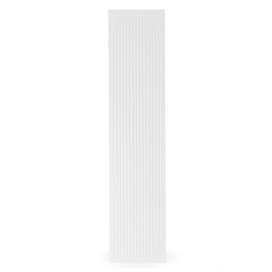 Neroli szekrényajtó, 45,6 cm, ívelt vájatok, fehér, bal