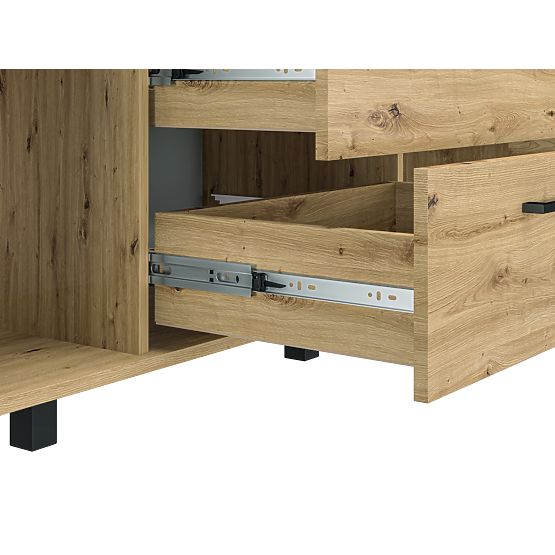 Nevio komód - kézműves tölgy