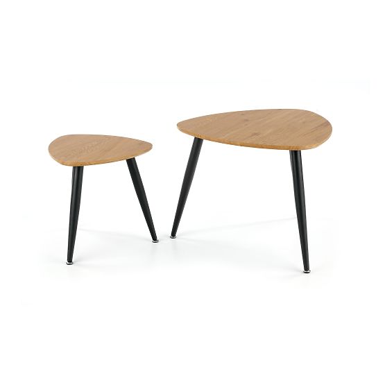 NICEA 2, 2 pad arany tölgy/fekete pad készlet