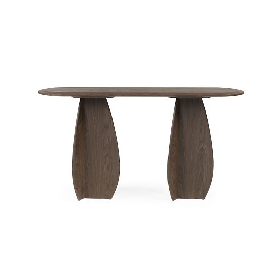 Noku konzolas/íróasztal 150 cm, sötét dió