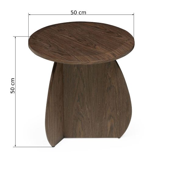 Noku oldalsó asztal 50 cm, sötét dió