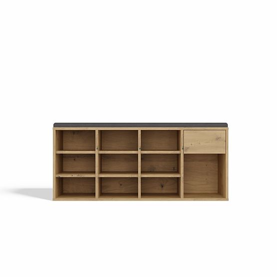 Nyitott cipősszekrény TALLIN ARTISAN TÖLGY előszobába