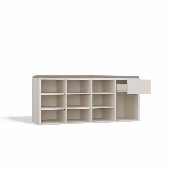 Nyitott Cipősszekrény TALLIN KASMÍR BÉZS Előszobába