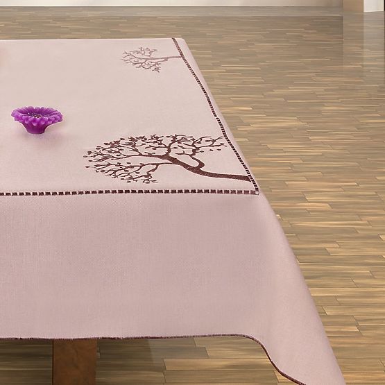 OLD COLLECTIONS bézs színű asztalterítő hímzett növényi motívummal 30x45 decor tephani