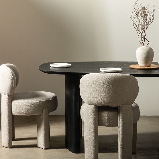 Oriento étkezőasztal 200 cm, ovális, kőris furnér