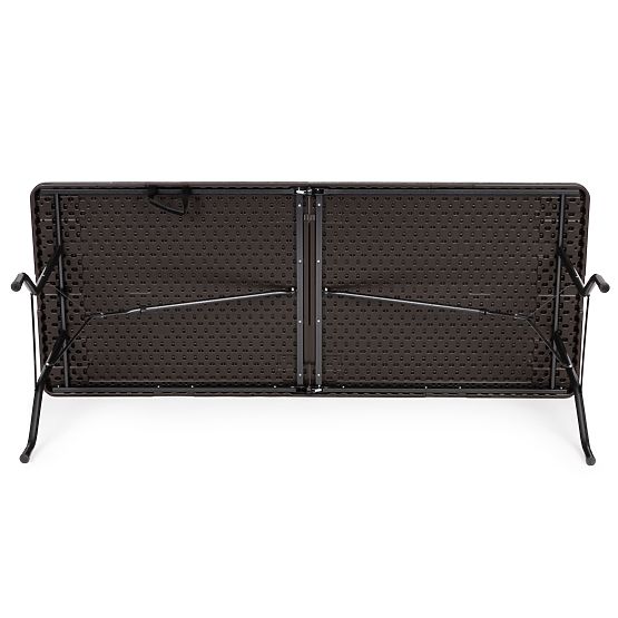 Összecsukható catering bankett kerti asztal 180 cm barna ModernHome