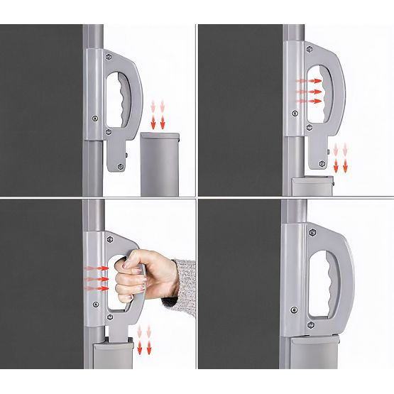 Összecsukható napellenző 300x180 cm oldalsó roló paraván kertbe teraszra antracit