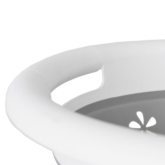 Összecsukható ovális tál 50 x 37 cm fehér-szürke OVAL COMPACT 25L