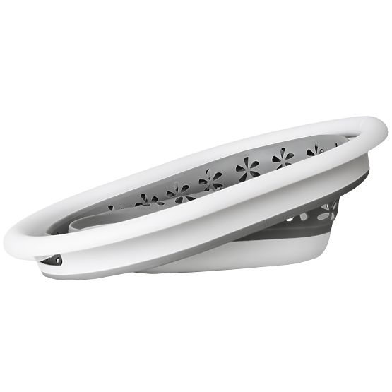 Összecsukható ovális tál 50 x 37 cm fehér-szürke OVAL COMPACT 25L