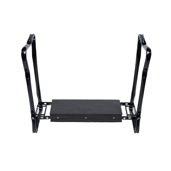 Összecsukható térdelő kerti szék szerszámtartó övvel és 2 szervezővel