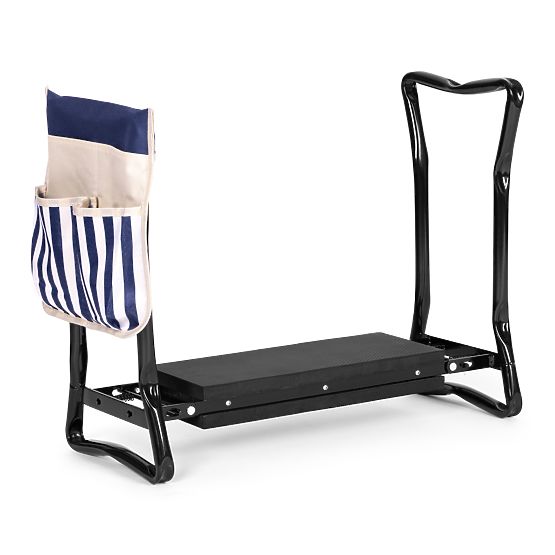 Összecsukható térdeplő - kerti munkaszék 2 az 1-ben - kék