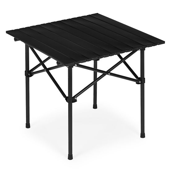Összecsukható túraasztal 53x55 cm kempingezéshez, táskával, fekete MultiGarden
