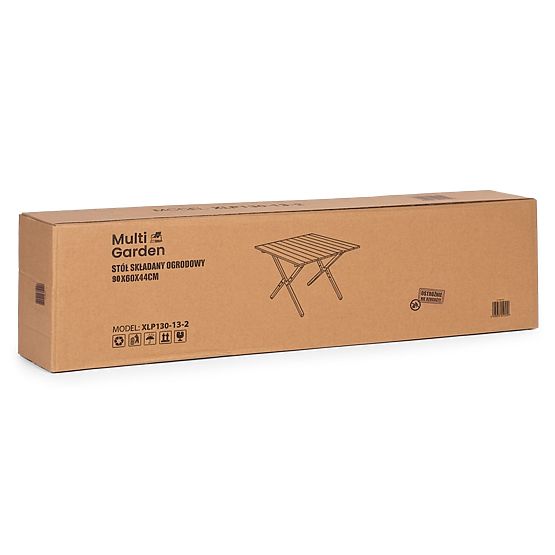 Összecsukható túraasztal 90x60 cm kempingezéshez táskával MultiGarden