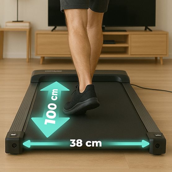 Otthoni elektromos futópad walking pad asztal alá 6 km/h ModernHome