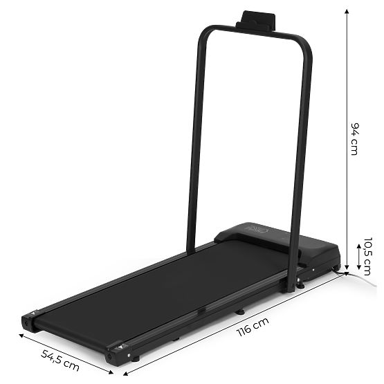 Otthoni futópad elektromos tartóval walking pad edzéshez asztal alá 10 km/h ModernHome