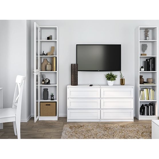 PAFOS W40/2S FEHÉR Vitrin