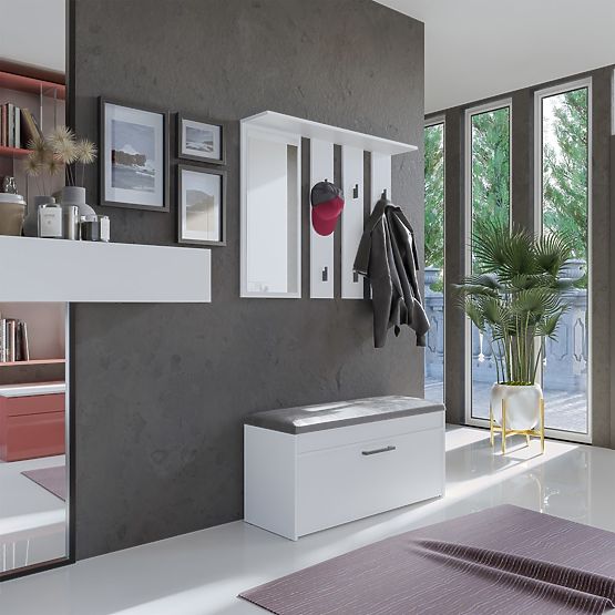 Parma PARMA FEHÉR ruhásszekrény