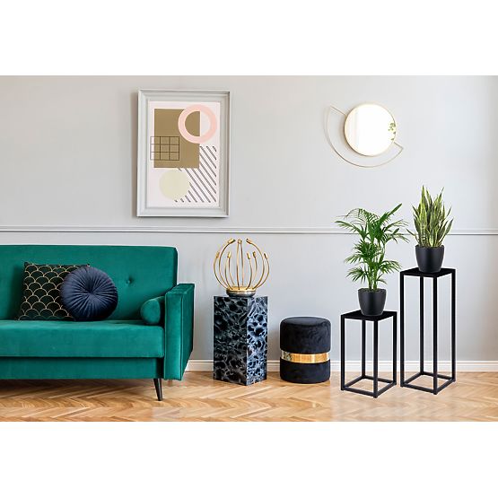 Piatto loft virágtartó állvány 60 cm fekete