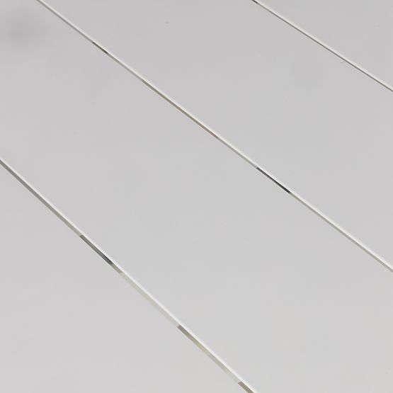 Piretto kerti asztal 180 cm, alumínium, fehér