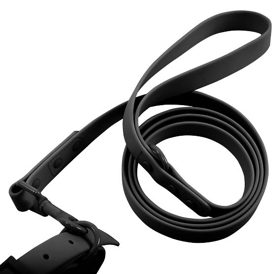 PJ-075 fekete L kutyapóráz és nyakörv