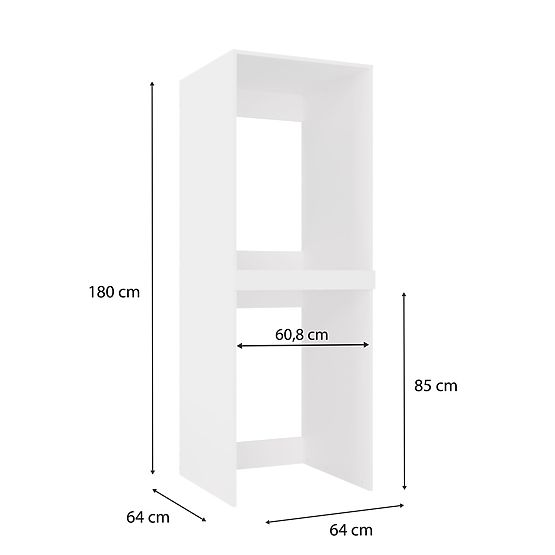 Pola Twin Fehér Mosó- és Szárítógép Szekrény