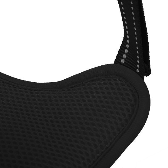 Póráz és hám kutyáknak PJ-055 fekete M