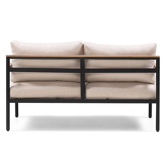 Porticello kerti bútorkészlet, alumínium, akácfa FSC, teakfa megjelenés, bézs/fekete